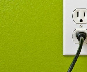 outlet with plug
