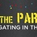 yellow text 'party in the parking lot'