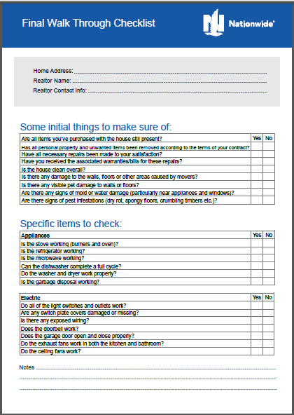 Buying a house inspection checklist