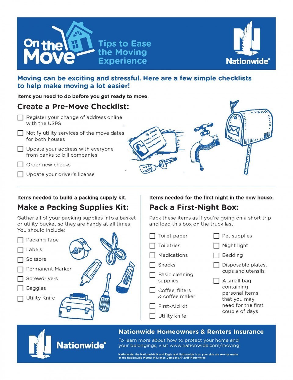 local moving checklist