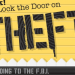 illustration of text 'lock the door on theft'