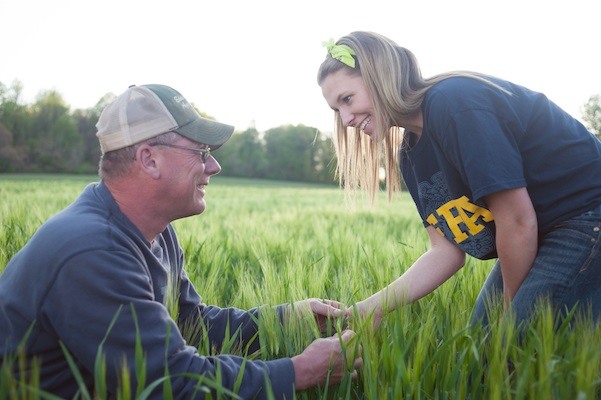 Agricultural educator and student