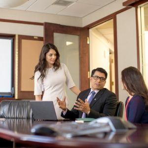 employees in a conference room