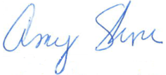 Amy Shore signature