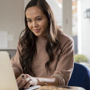 Young Woman at Laptop