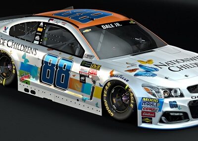 The Nationwide #88 race car