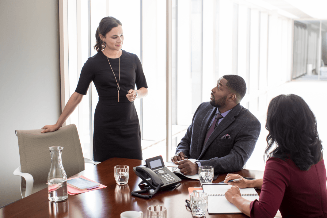 people meeting in an office