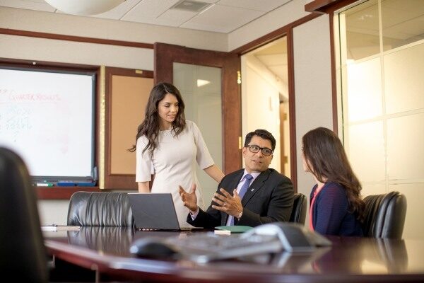 employees in a conference room