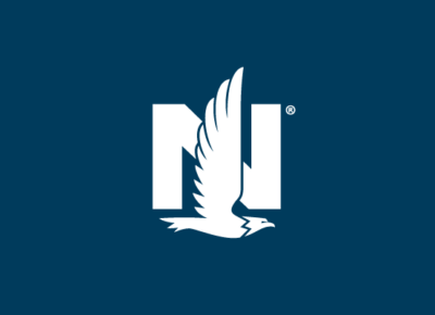 the letter n and eagle logo for Nationwide