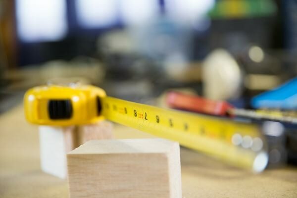 tape measure on workbench
