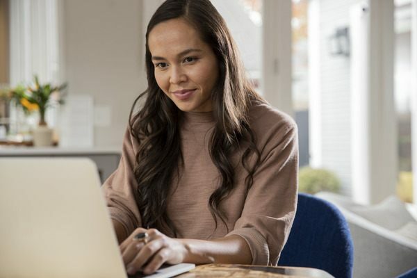 Young Woman at Laptop