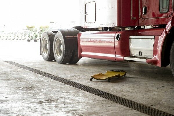 Truck in Garage