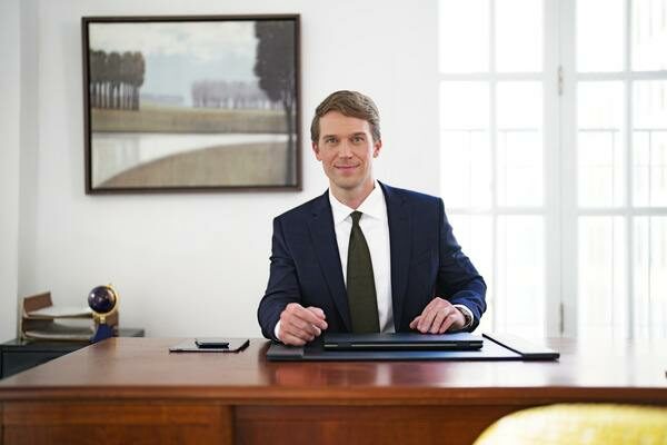 Businessman at Desk