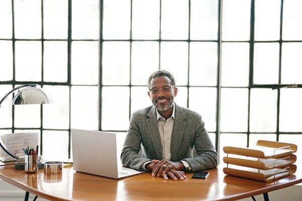 Businessman in Personal Office